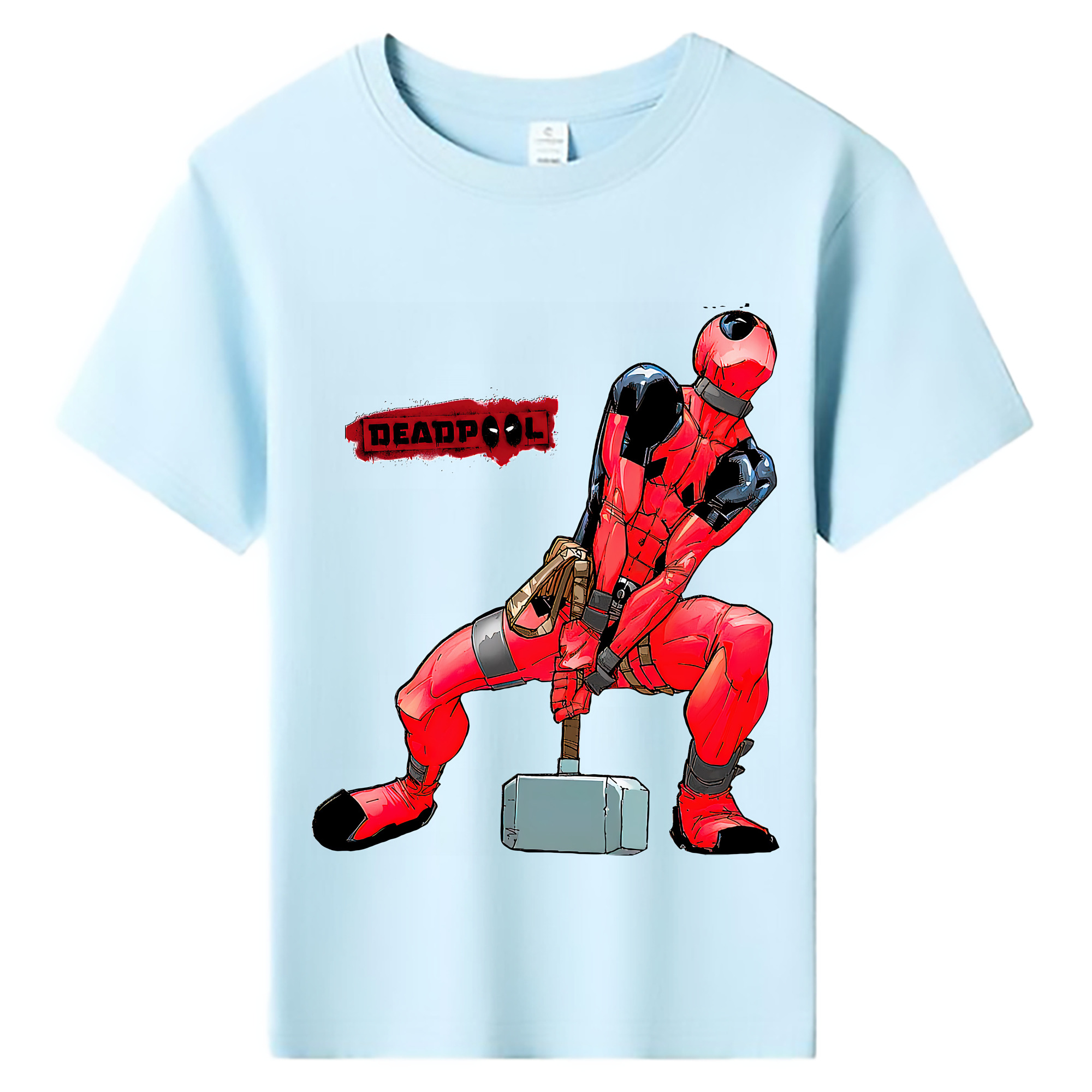 （画像用） Deadpool デッドプール 綿100％キッズTシャツ（フロントプリント）